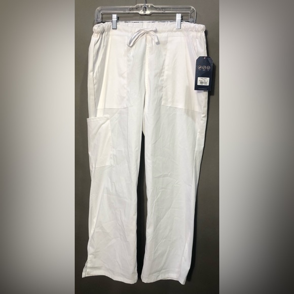 NWT Cherokee Workwear Professionals Stretch Drawstring Scrub Pants Sz Med Petite - Picture 3 of 7